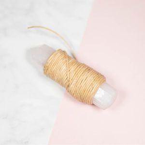 Hemp wick wrapped Rose Quartz point 💖